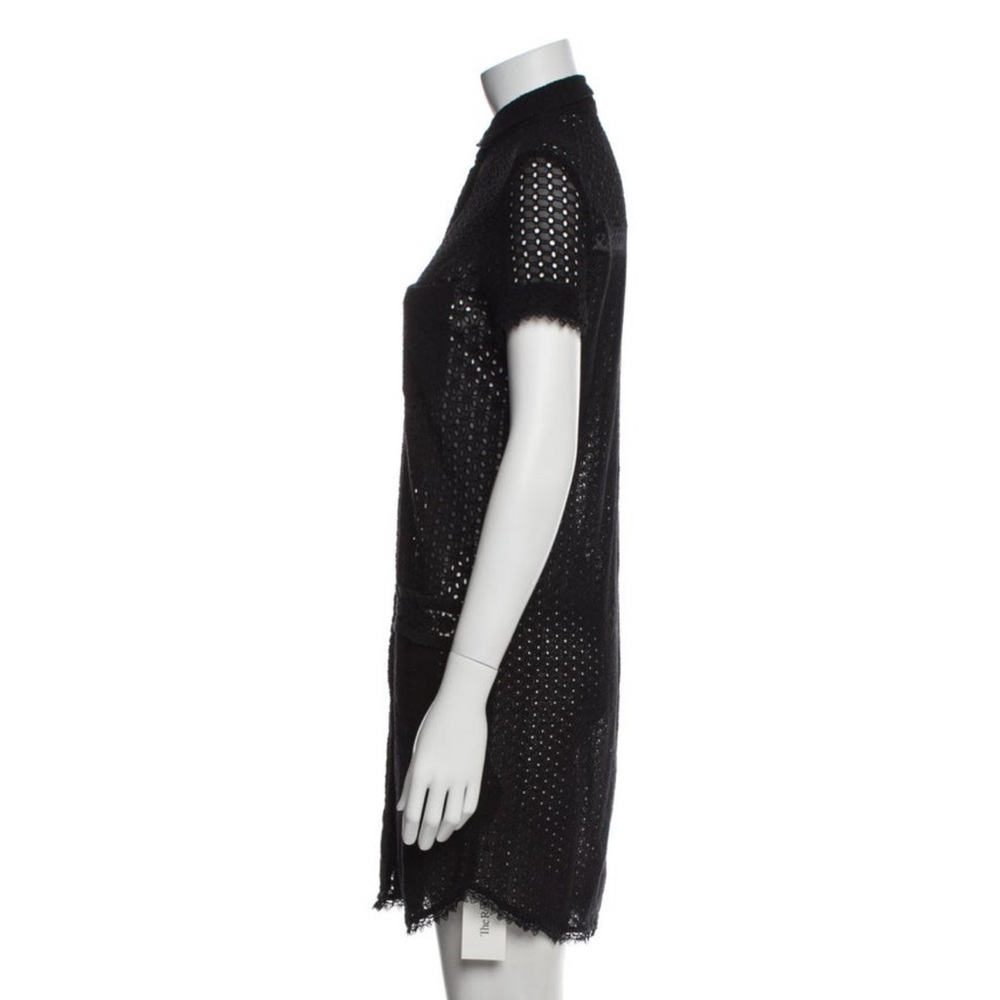 AllSaints Sheer Eyelet Shirt Dress  Whimsygoth - Picture 2 of 3